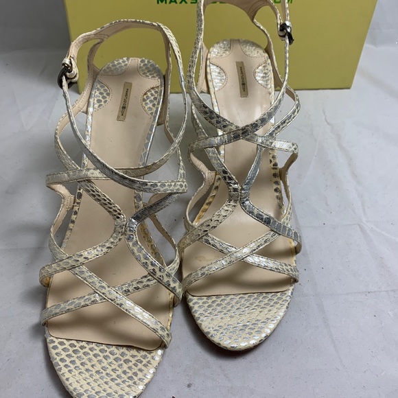 Max Studio Nuance Silver Snake 11 Strappy Snake - Picture 3 of 8